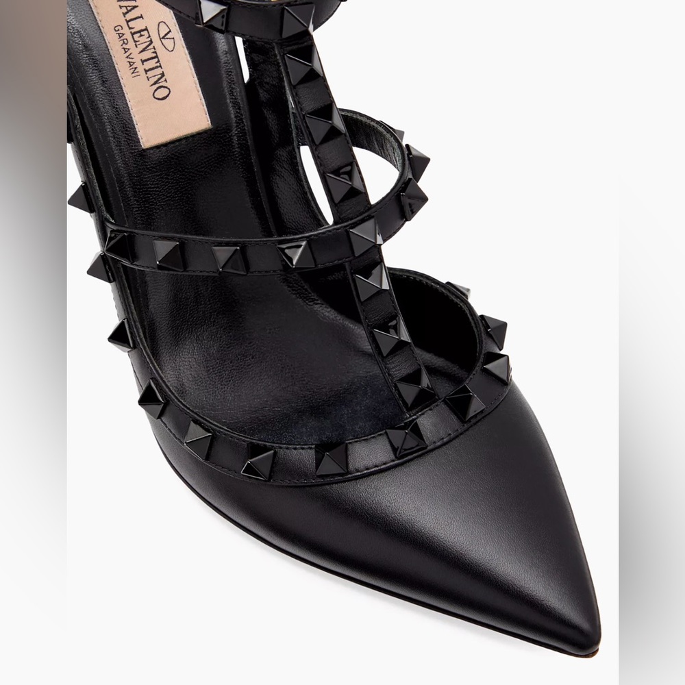 FULL SET - VALENTINO Rockstud Ankle Strap Pumps Tonal Studs 100 MM (37.5) - Picture 16 of 16